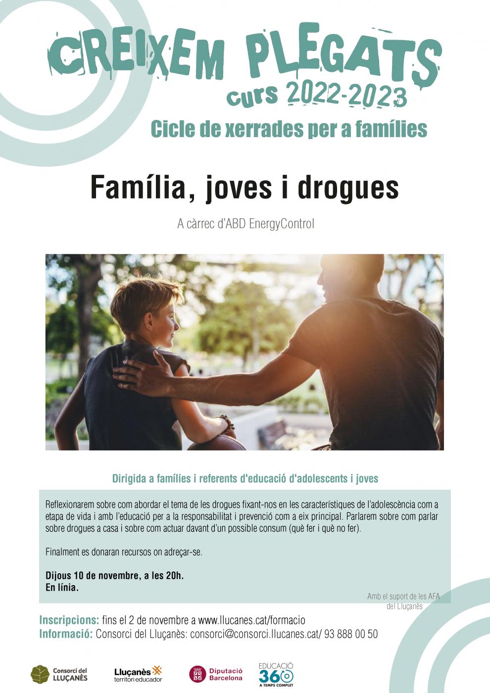 Creixem plegats: família, joves i drogues
